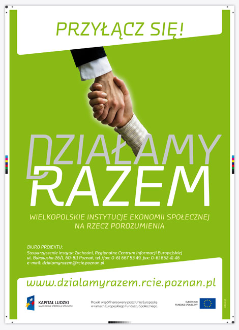 projektowanie znaku, identyfikacja projektu unijnego, Dziaamy Razem, projekt logo, logo design