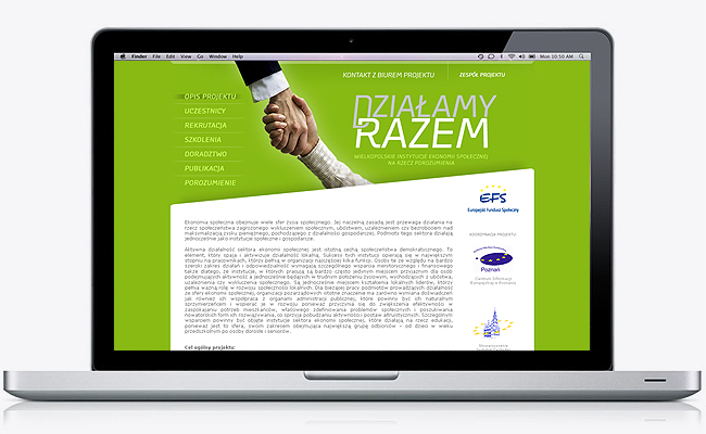 projektowanie znaku, identyfikacja projektu unijnego, Dziaamy Razem, projekt logo, logo design