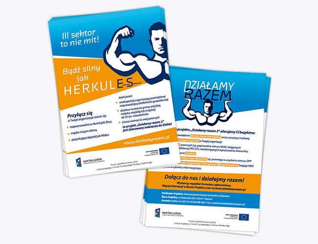 projektowanie znaku, identyfikacja projektu unijnego, Dziaamy Razem, projekt logo, logo design