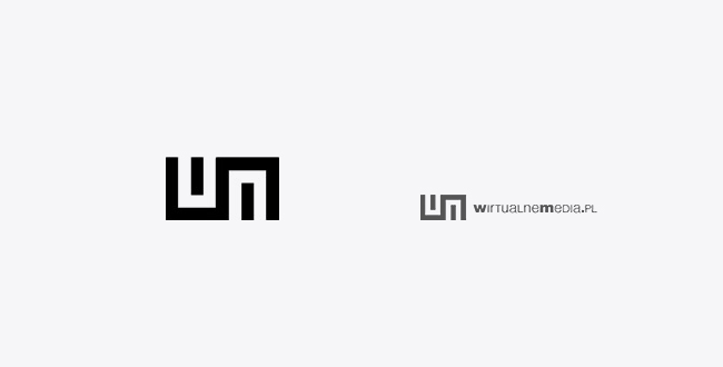 wirtualne media, portal, logo portalu, projekt logo, logo design