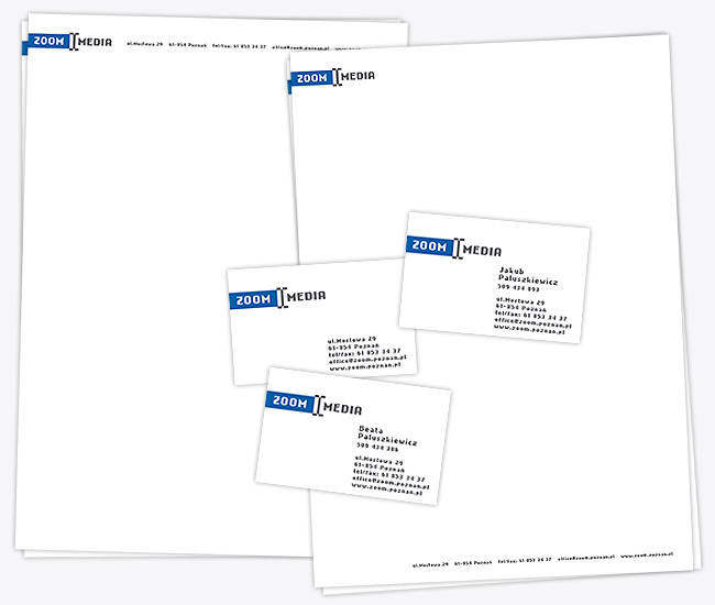 zoom media pozna, logo, ci, corporate identity