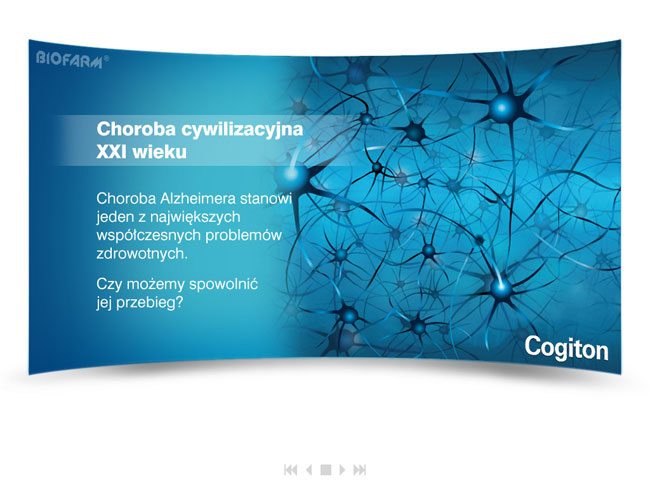 cogiton, biofarm, choroba alzheimera, prezentacja medyczna, prezentacja multimedialna, projekt prezentacji