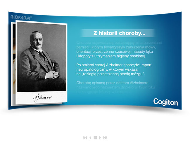 cogiton, biofarm, choroba alzheimera, prezentacja medyczna, prezentacja multimedialna, projekt prezentacji