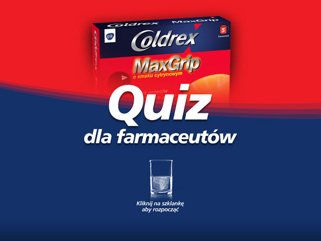 coldrex, quiz dla farmaceutw, e-learning, prezentacja medyczna