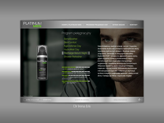 platinum men, irena eris, prezentacja multimedialna, healthway