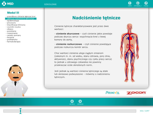 msd, prinivil, zocor, e-learning, prezentacja medyczna, healthway