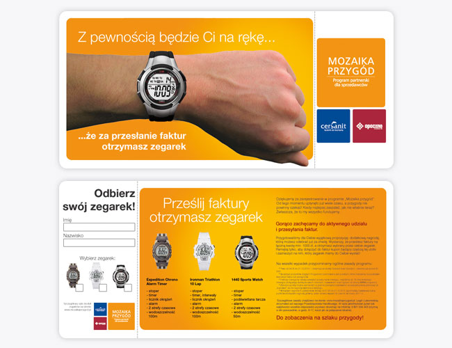 projekt graficzny, cersanit, opoczno, direct mailing, promocja dla dystrybutorw