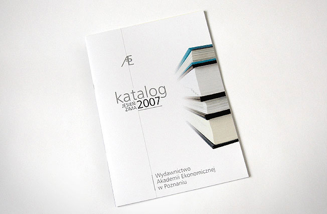 katalog, katalog wydawniczy, wydawnictwo, AE, UE, Akademia Ekonomiczna w Poznaniu, Uniwersytet Ekonomiczny, pozna, tomasz sobiak, grafik, projektant
