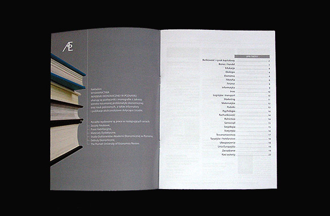 katalog, katalog wydawniczy, wydawnictwo, AE, UE, Akademia Ekonomiczna w Poznaniu, Uniwersytet Ekonomiczny, pozna, tomasz sobiak, grafik, projektant